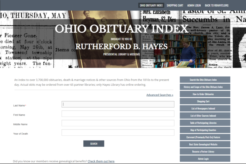 Ohio Obituary Index
